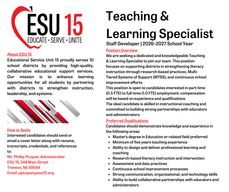 help wanted for a 2026-27 staff developer